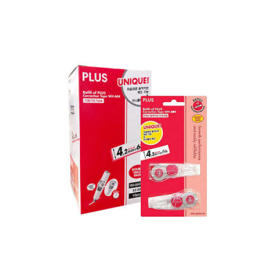 플러스수정테이프 리필 Wh-604r-2p (1갑/10개입)