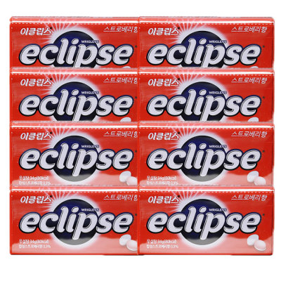 Eclipse Candy 34g Strawberry x 8 pieces Remove bad breath