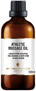 Amphora Aromatics Athletic Massage Oil 100ml - Glass