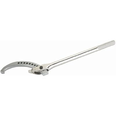 OTC 7309 Heavy-Duty Adjustable Hook Spanner Wrench - Drop Forged Spanner with 11 Position Jaw Replaces Many Fixed-Size Wrenches Needed to Service Industrial Tractors and Equipment