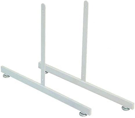 T-Shape Gridwall Panel Legs Display with Levelers - Box of 3 Pairs (6 Individual Legs) - Works With All Standard Grid or Slatgrid Panels (WHITE)