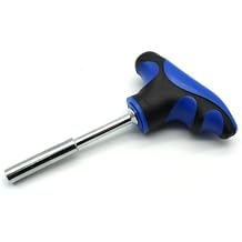 TMAX 1/4 Inch T-Handle Hex Bit Holder Screwdriver, 5 Inch Long, Screwdriver Handle for Holding Bits and Screws with Non-slip Material
