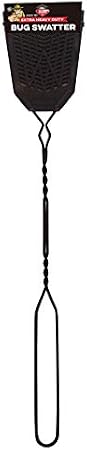 Enoz Extra Heavy Duty Fly Bug Swatter Super Strong Steel Handle Precision Manufactured Rubber Flapper