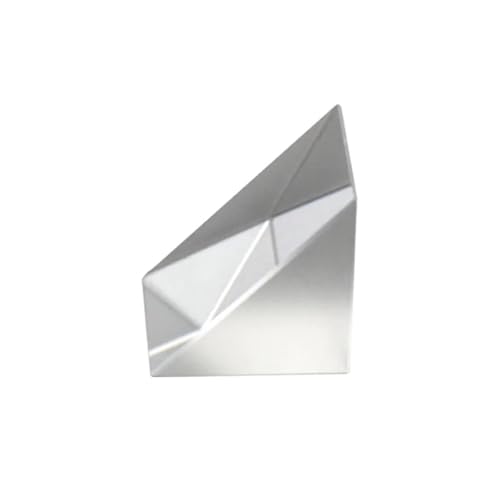 1Pc Right Angle Prism Optical Glass Uncoated 90 Degree Refraction High Precision Instrument Isosceles Right Angle Prism40x40x40mm