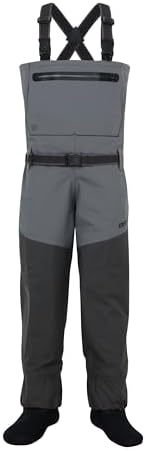 BRIVER MAX COMFORT Breathable Waterproof Chest StockingFoot Chest Wader for Fishing, Hunting, Kayaking