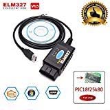 elm327 USB Switch Android OBD Improved elmconfig with FTDI Chip HS-CAN/MS-CAN OBD2 Marine Blue
