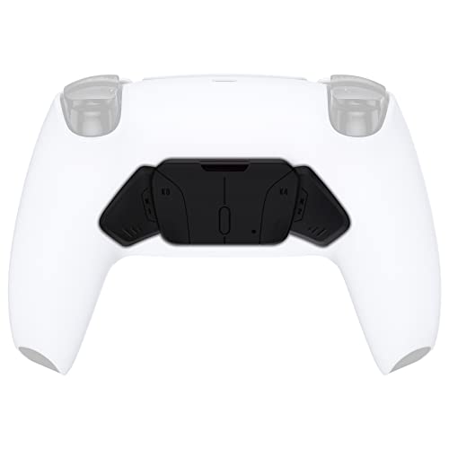 Solid Black Replacement Back Paddles Redesigned K1 K2 K3 K4 Back Buttons Keys Set for eXtremeRate RISE4 Remap Kit for PS5 Controller - Only Buttons, Without The Controller & RISE4 Remap Board