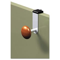 Alba Cubicle Garment Peg, 1 Hook, Metallic Grey (1 Unit)