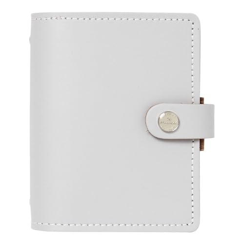 Filofax The Original Organizer, Pocket Size, Stone - Leather, Six Rings, Week-to-View Calendar Diary, Multilingual, 2025 C022625-25