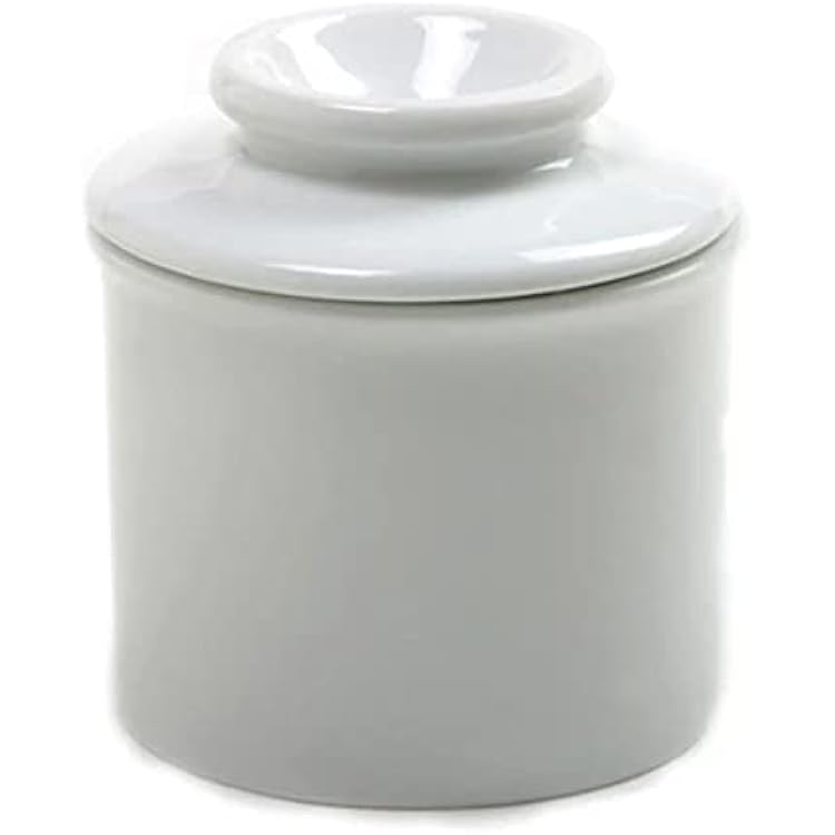 Norpro Porcelain Butter Keeper, White, 1 LB