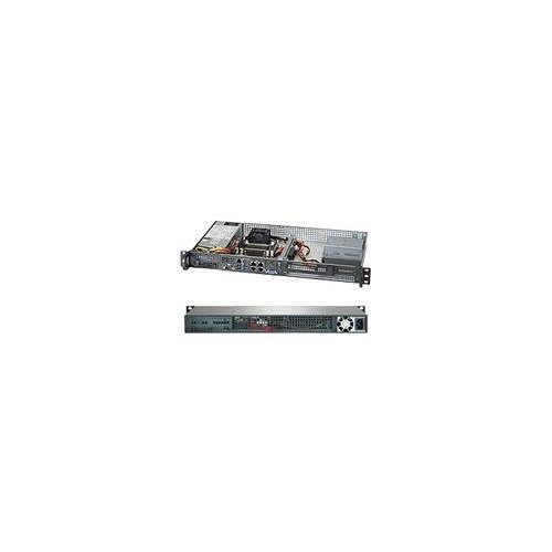 Supermicro SuperServer SYS-5018A-FTN4 Intel Atom C2758 200W 1U Rackmount Server Barebone System - Black