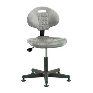 7000 Ergonomic Standard Chair, Reinforced Plastic Base, 15" to 20" Height Adjustment, Black