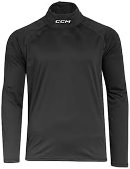 CCM Hockey Compression Long Sleeve Neck Protect Shirt, Cut Resistant, Youth