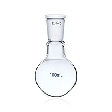 100ml 24/40 Round Bottom Glass Flask 1-Neck Lab Single Neck Ground Joint Boiling Bottle RBF