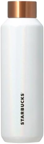 Starbucks Stainless Steel Bottle Pearl White 20.1 fl oz 591 ml Tumbler Coffee Stava Christmas 2024 White Gift Water Bottle