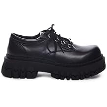 Dolls Kill Teen Craft Oxford Shoes by Delia's, Vegan Leather Lace-Up Chunky Platform Shoes