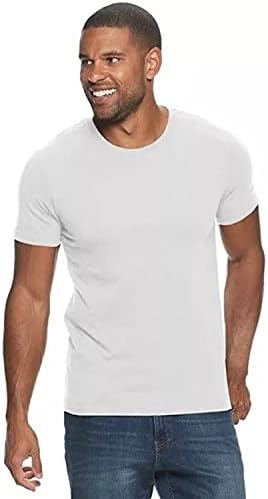 Sonoma Goods for Life Mens Supersoft Solid Crewneck Tee White, XX-Large