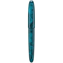 Asvine C80 Fountain Pen #8 Medium Nib Large Handcraft Pen with Converter Pen Box Collection Set (Green Glitter)