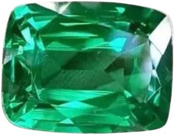 Natural 9.8 Ct Colombian Green Emerald Certified Cushion Loose Gemstone Cut