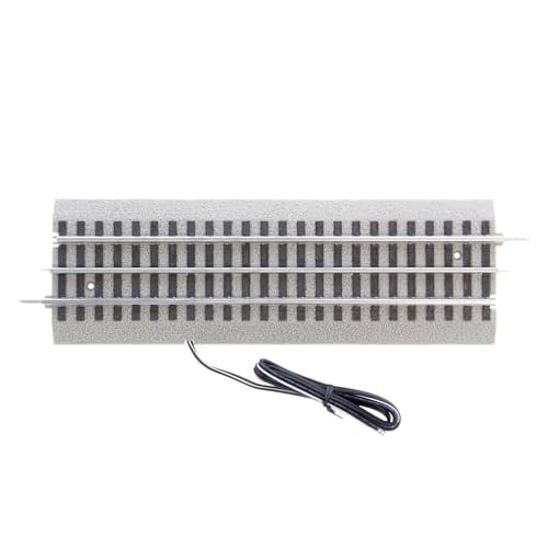 Lionel O Gauge FasTrack 10 Inch Straight Terminal Track Piece with Power Wires, 3-Rail Model Train Track, Compatible with Lionel O Gauge Train Sets, FasTrack Model Train Expansion Piece, Ages 14