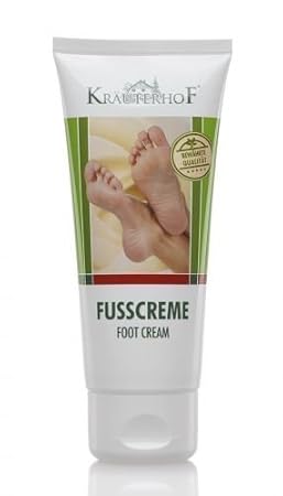 Krauterhof Special Formula Foot Cream with Red Vine Leaves, Horse Chestnut, Shea Butter & Allantoin - Nourishes, Moisturises, Refreshes by Assam