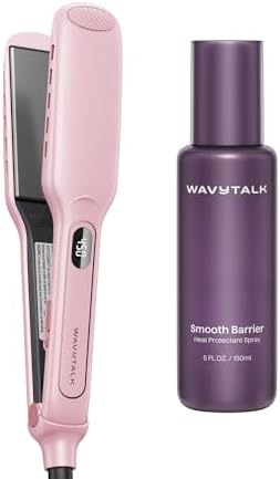 Wavytalk Vent Sesh Flat Iron and Heat protectant Spray for Hair 5 Fl Oz