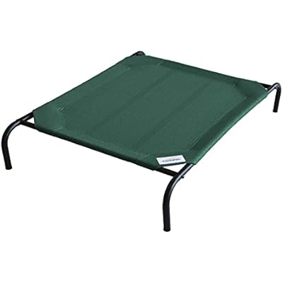 Coolaroo Original Elevated Dog Bed - Breathable Off-The-Ground Pet Bed with Cooling Fabric, Joint Relief & Moisture-Resistant Fabric, 100% Recyclable, Easy Clean, Brunswick Green, Extra Large