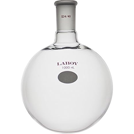Laboy Single-Neck Round-Bottom Flask, 1000mL, 24/40 Outer Joint