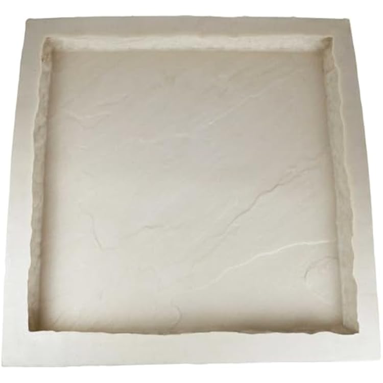 Rubber Mold for Concrete, Slate Texture, Wall and Column CapHearthstonePaver Mold, 27 L x 27 W x 2.25 D