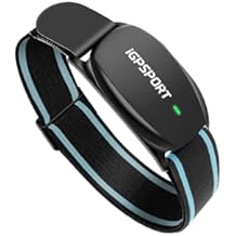 iGPSPORT Heart Rate Monitor Armband HR70, Bluetooth 5.0 ANT+ arm Heart Rate Monitor, 65H Battery Life and HR Zone LED Indicator Black