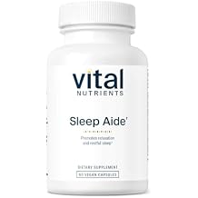 Vital Nutrients - Vegan Sleep Supplement - Promotes Relaxation and Restful Sleep - Natural for Adults - Soothing Lavender Scent - Gluten, Dairy, Soy Free - 60 Capsules