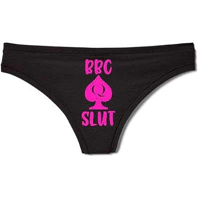 Bbc Slut Funny Woman Queen Of Spades Thong, Spandex, Booty Shorts Panties