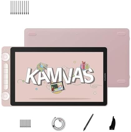 HUION Kamvas 13 (Gen 3) Drawing Tablet with Screen and 10 Pack Upgraded Replacement Felt Nibs PN06F
