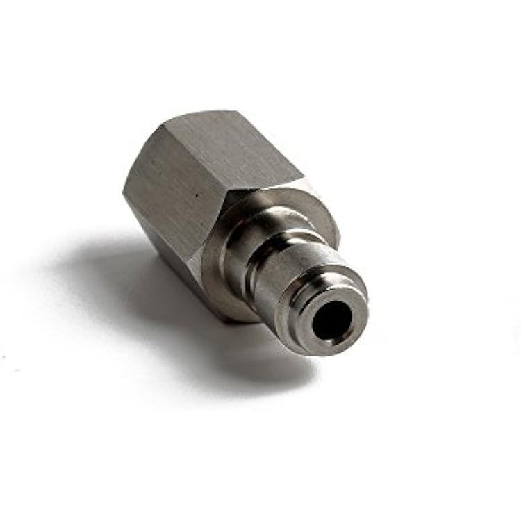 Universal 8mm Quick-Disconnect Plug Adapter 18 NPT Female Thread Paintball Fittings with Sealing O-Ring