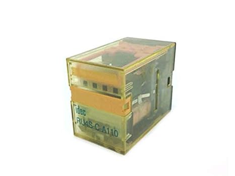 IDEC RU4S-C-A110 110 VAC Coil Voltage, 4 Poles 4PDT, 50/60 HZ, NO Latching Lever, Plug in Terminal, RU Series, Universal Relay