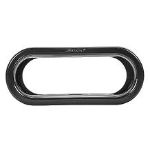 Maxxima M50600-B Black 6" Vinyl Oval Grommet