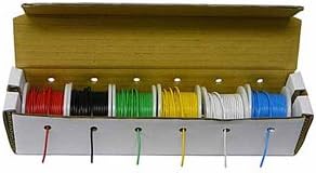 Hook-Up Wire Kit 26 Gauge Solid Wire, 25 ft. Spools By Electronix Express