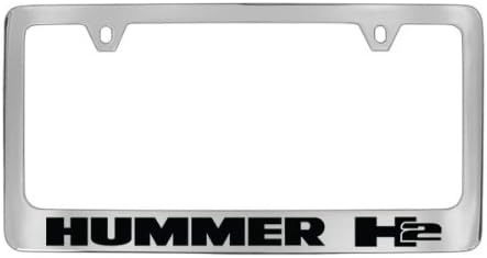 Hummer H2 Chrome Plated Metal License Plate Frame Holder
