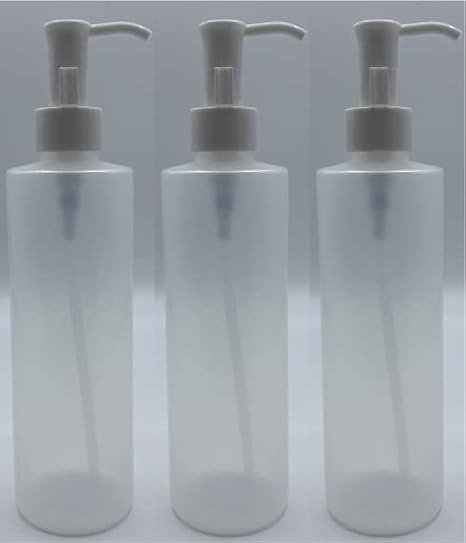 Therapists Choice 3 Pack of 8.5oz Bottle with Pump, Great for Dispensing Lotions, Shampoos and Massage Oils
