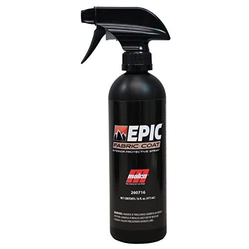 Malco Epic Fabric Coat Advanced Fabric ProtectionProtects Cloth Seats and CarpetsPrevents Interior Staining of Vehicle Surfaces  16 oz. 260716
