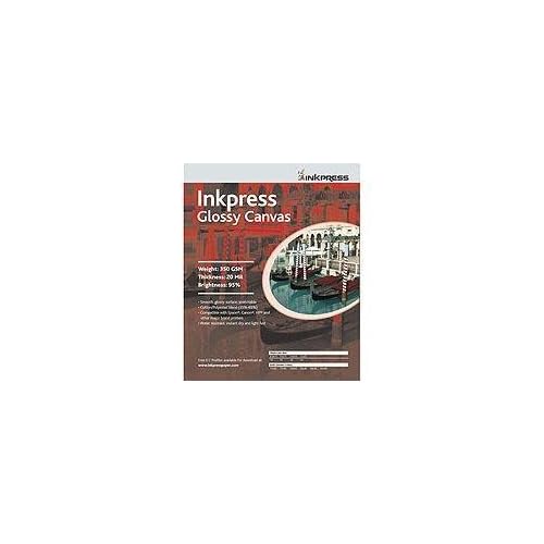 Inkpress ACWG851110 Fine Art Glossy Canvas 350 GSM 8.5in. X 11in. 10 Sheets