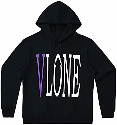 V Letter Vlone Hoodie Fashion Popular Tricolor Sweatshirts Hip Hop Pullover Sweater for Youth Teen