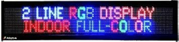 Alpha 4120RGB Full Color LED Indoor Display, 1 Line 4" or 2 Lines 2.1", 37"Wx7"H
