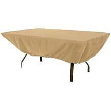 Classic Accessories Terrazzo Water-Resistant 72 Inch Rectangular/Oval Patio Table Cover, Outdoor Table Cover