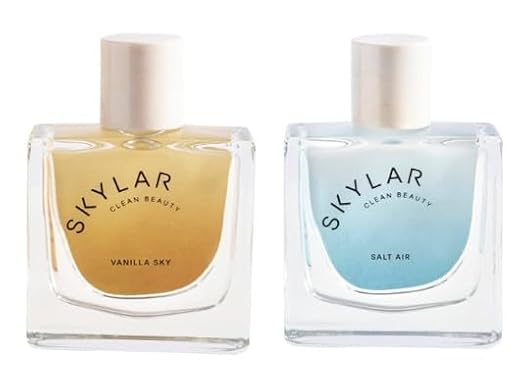 Skylar Vanilla Sky and Salt Air Eau de Perfume Layering 2 Pack- Hypoallergenic & Clean Perfume for Women & Men, Vegan & Safe for Sensitive Skin- (50mL /1.7 Fl oz)