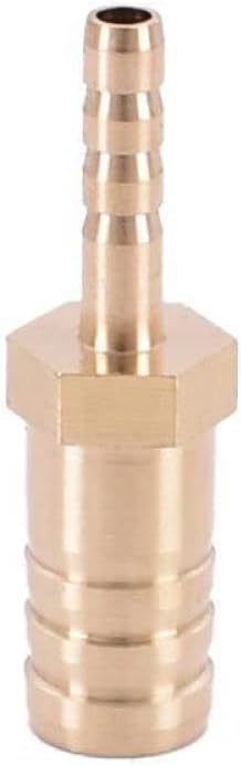 Brass Straight Hose Pipe Fitting Barb Reducing Water Pipe Joint 4 5 6 8 10 12 14 16 19mm Copper Coupler Connector Adapter,4mm,10mm