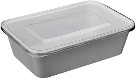 Plastic Container 650ml, White, Food Storage Box