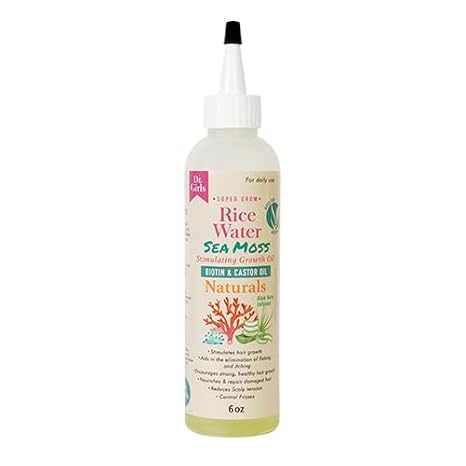 Rice Water Thickening Growth Oil 6oz (Sea Moss)