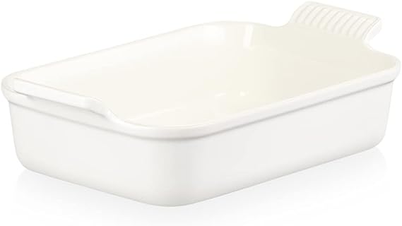 Rectangular platter 26 cm - Heritage, Ceramic, White, Le Creuset