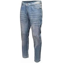 Milwaukee Leather Men's Motorcycle Riding Jeans with CE Knee Armor - Aramid Reinforced Denim